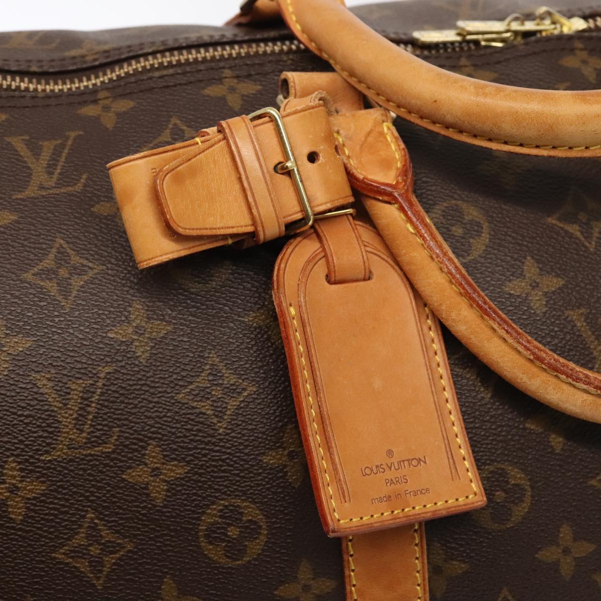 Louis Vuitton Keepall 60 Brown Canvas Travel Bag