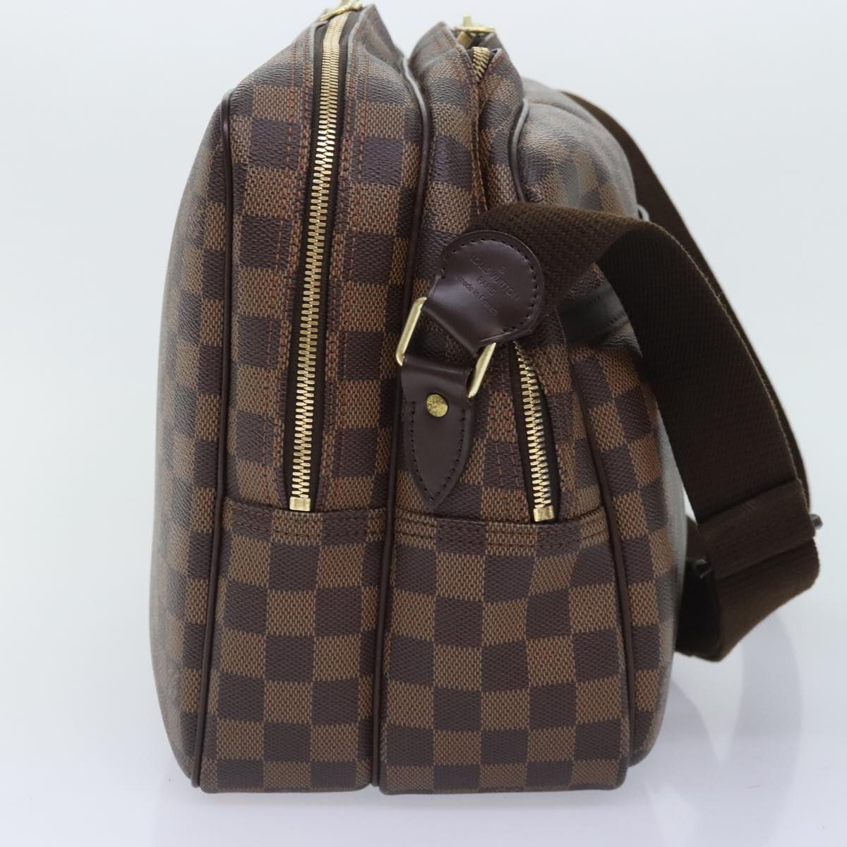 Louis Vuitton Reporter Brown Canvas Shoulder Bag