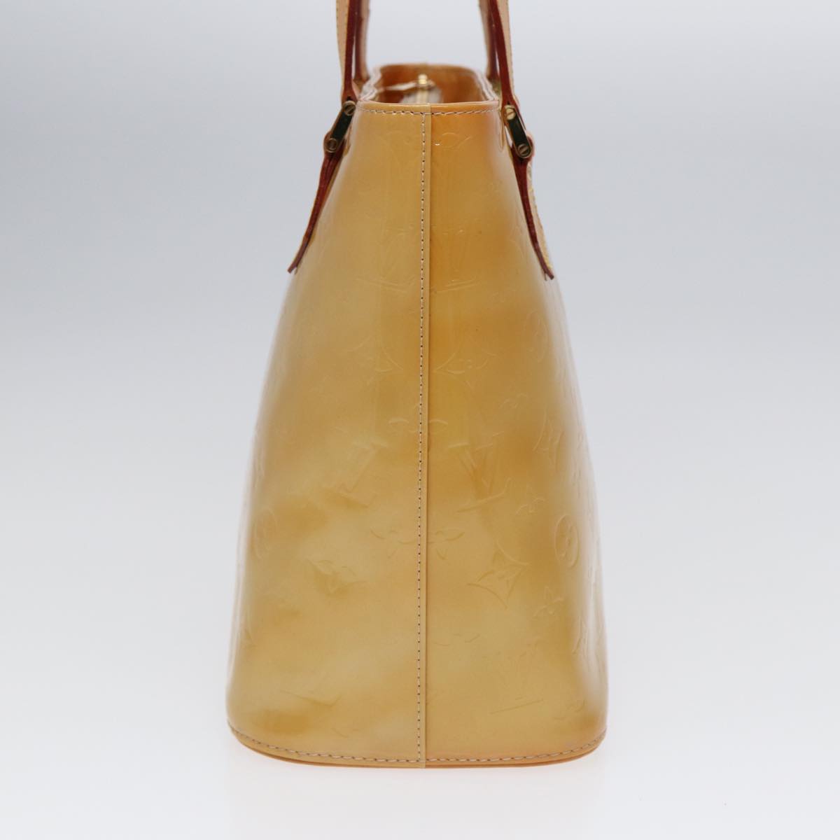 Louis Vuitton Houston Beige Patent Leather Handbag