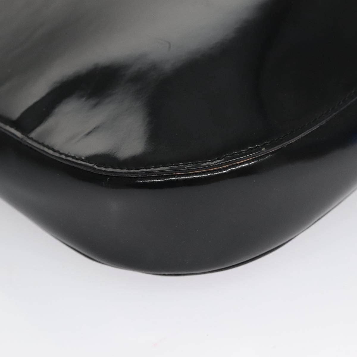 Gucci Black Patent Leather Shoulder Bag