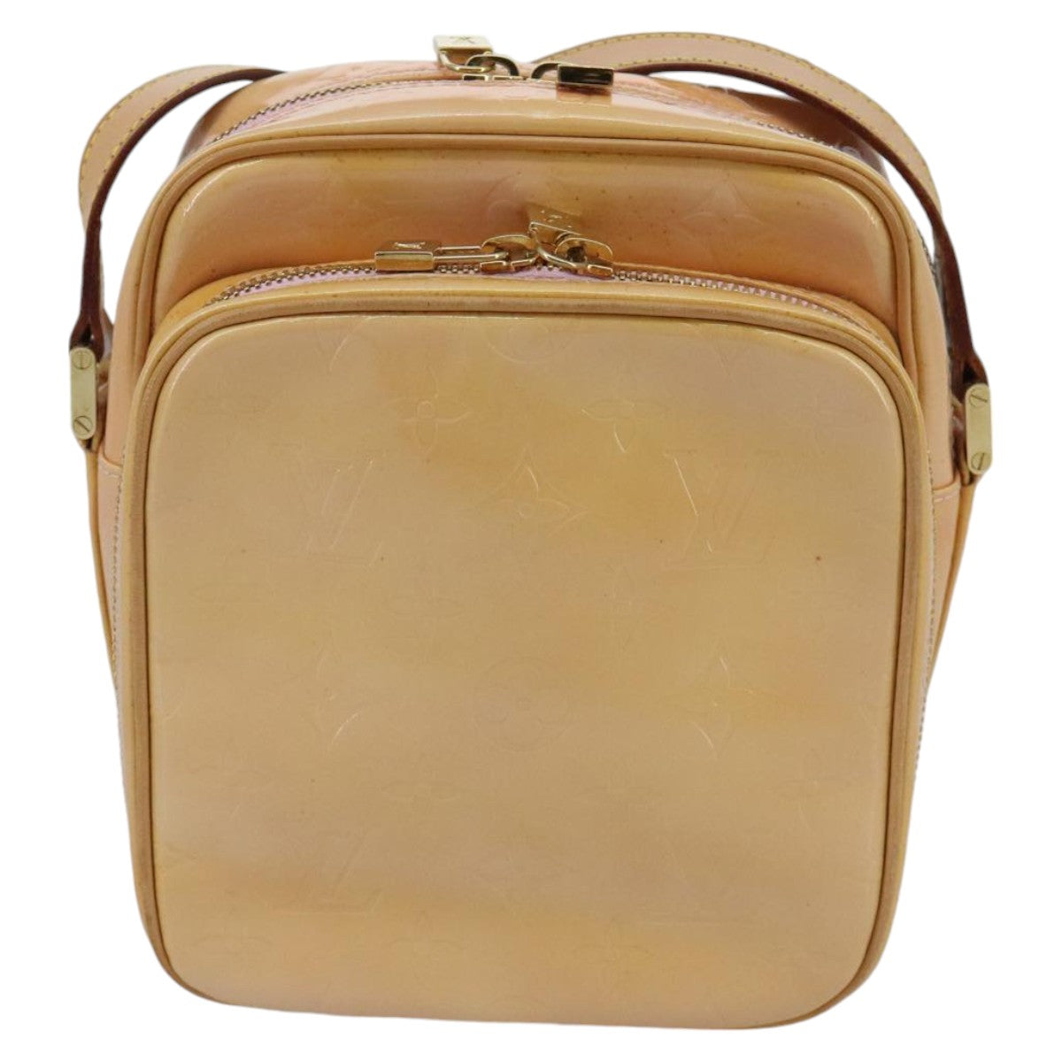 Louis Vuitton Wooster Camel Patent Leather Shoulder Bag