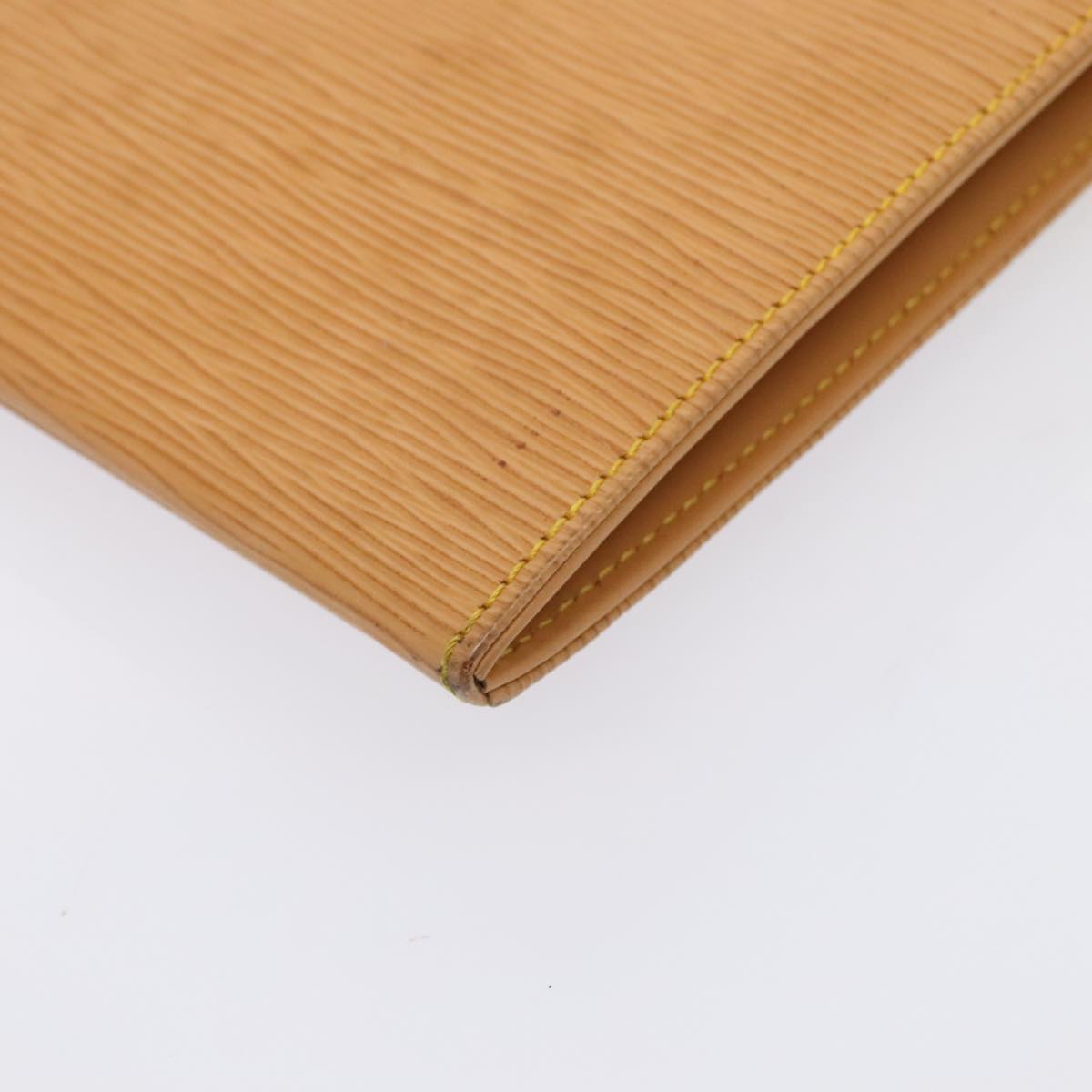 Louis Vuitton Jena Beige Leather Clutch Bag