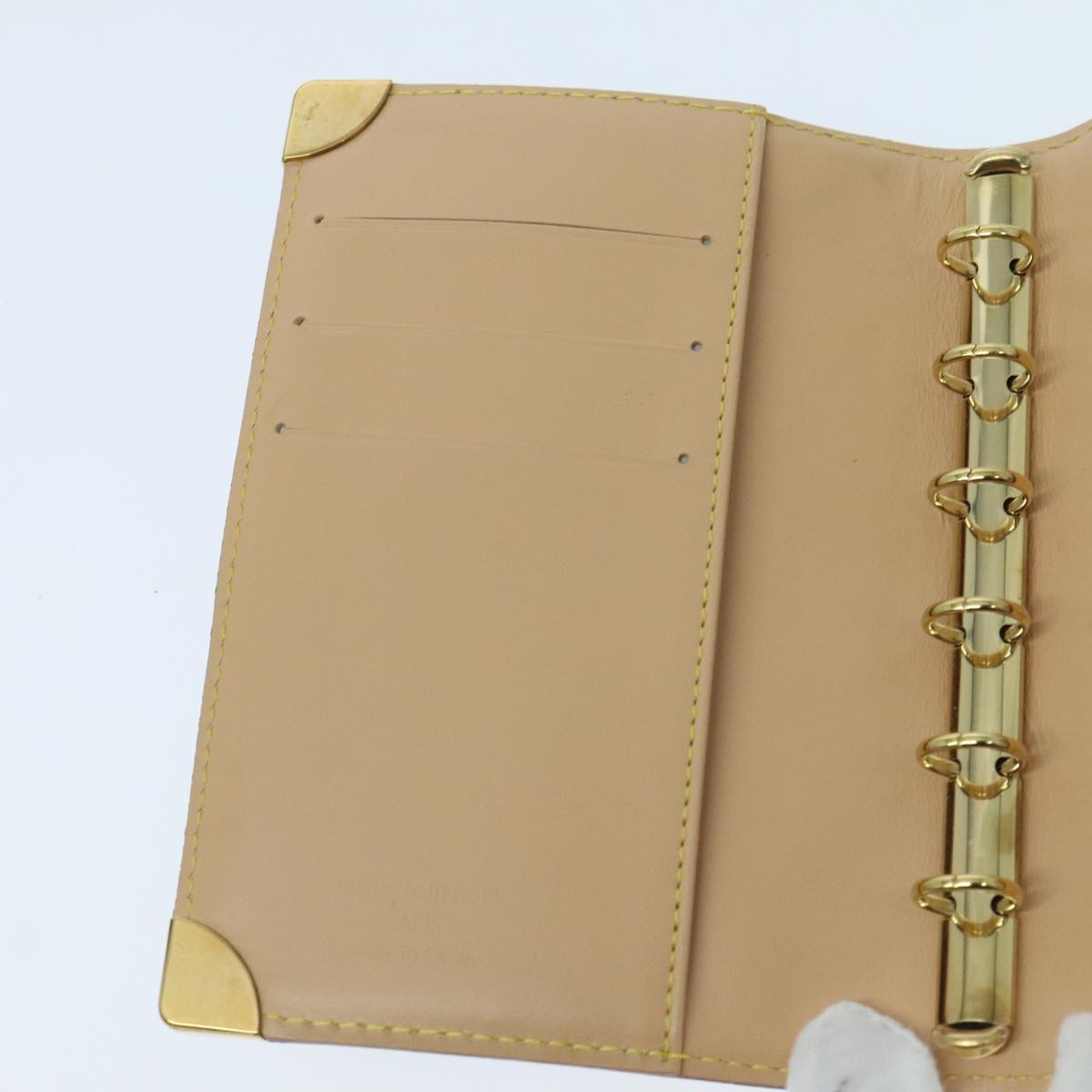 Louis Vuitton Agenda Pm Black Canvas Wallet