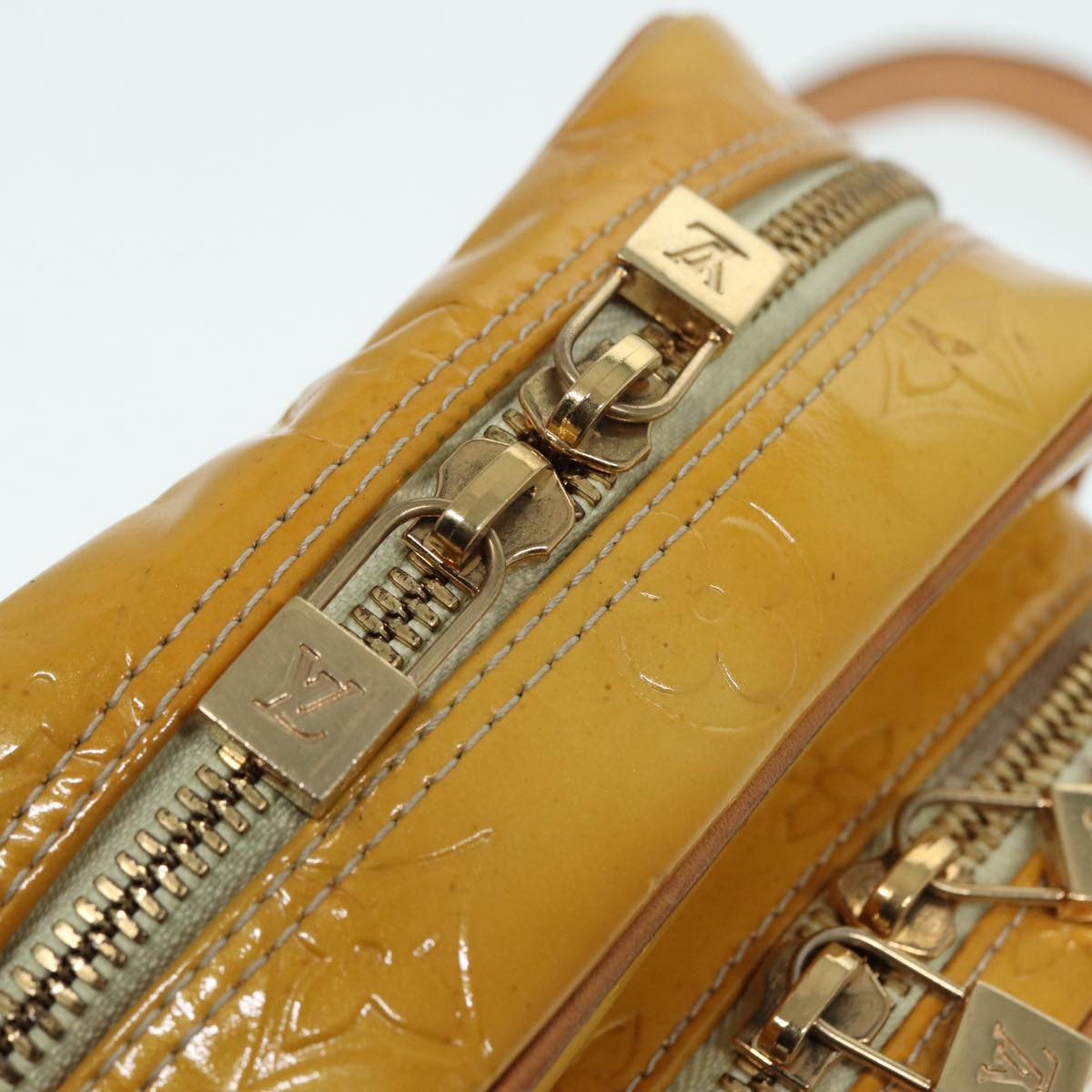 Louis Vuitton Wooster Yellow Patent Leather Shoulder Bag