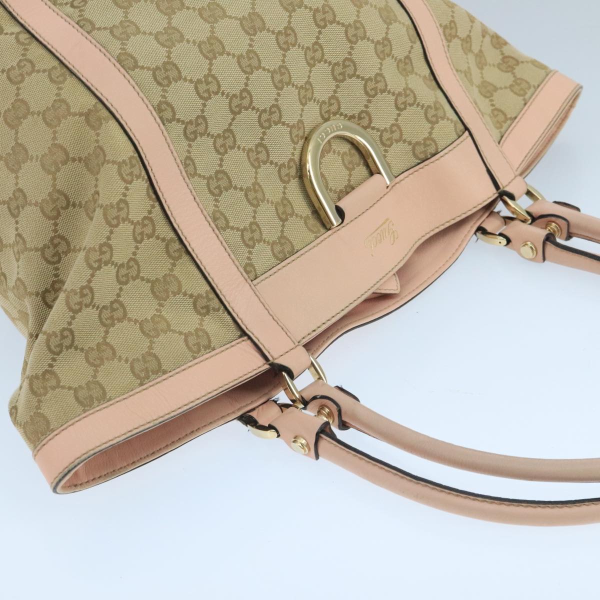 Gucci Gg Canvas Beige Canvas Tote Bag