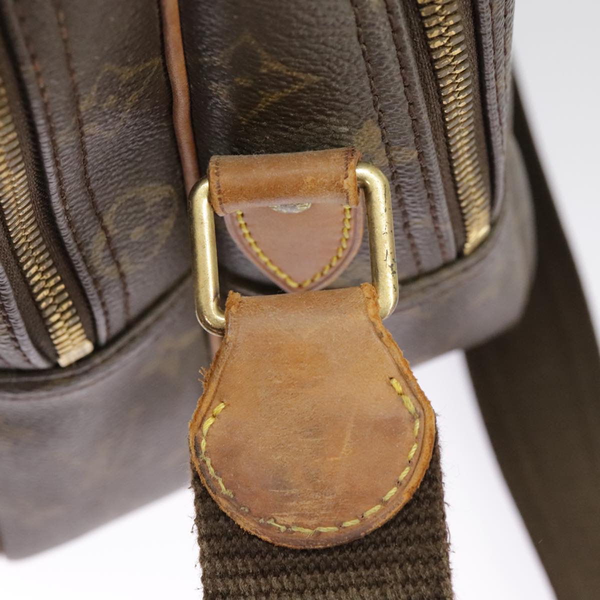 Louis Vuitton Reporter Brown Canvas Shoulder Bag