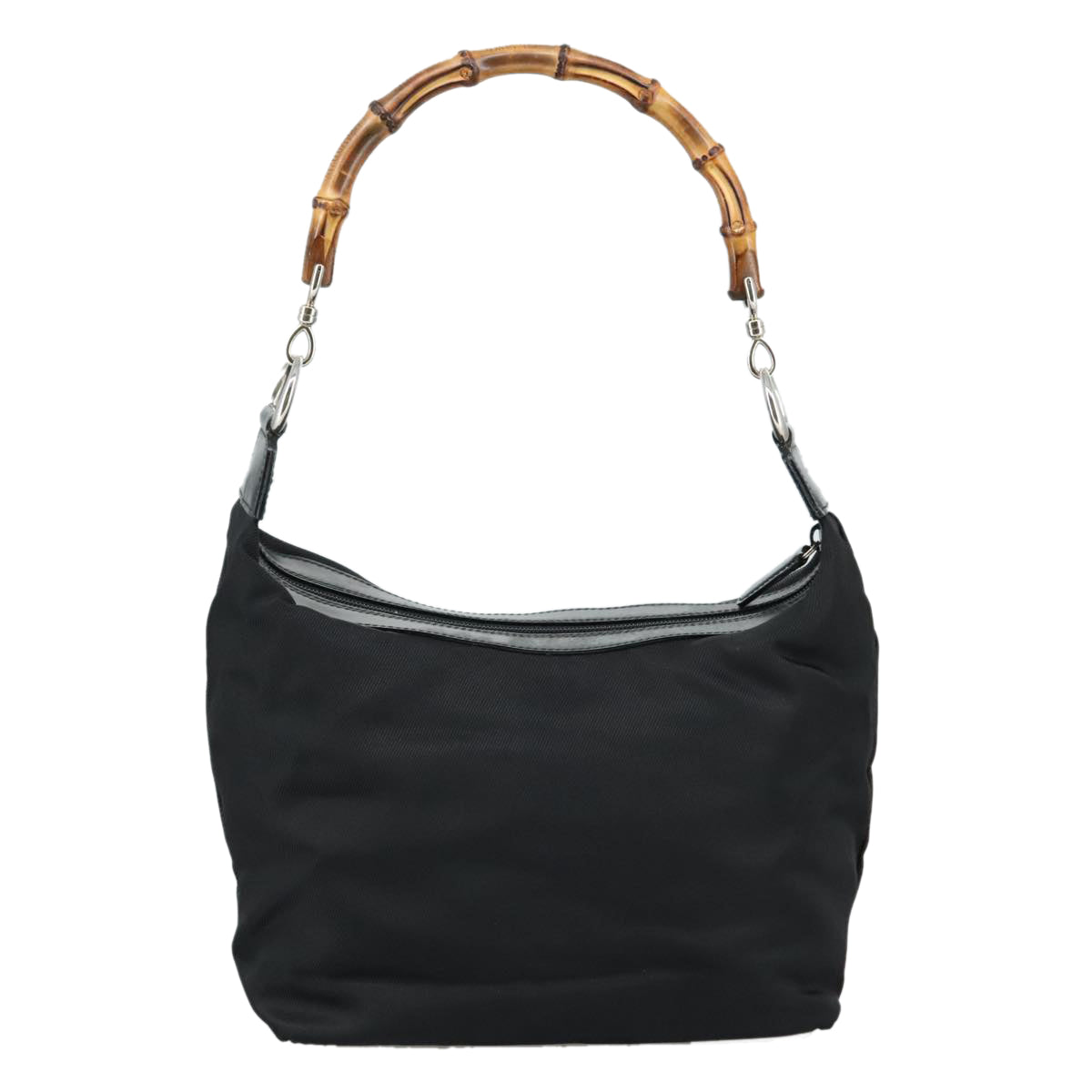 Gucci Bamboo Black Synthetic Handbag