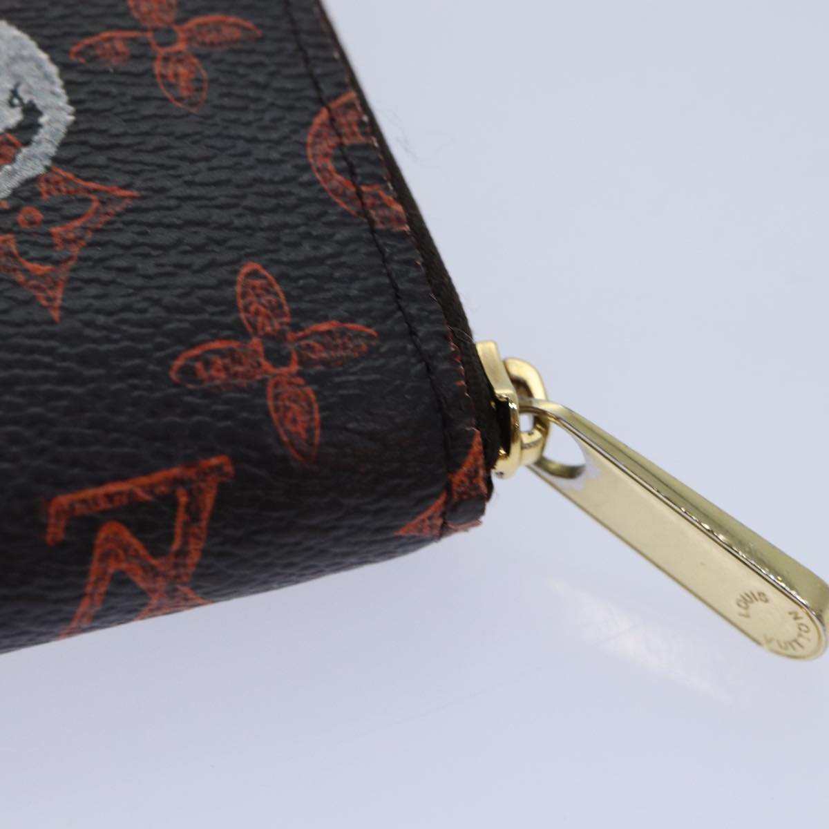 Louis Vuitton Zippy Coin Purse Brown Canvas Wallet