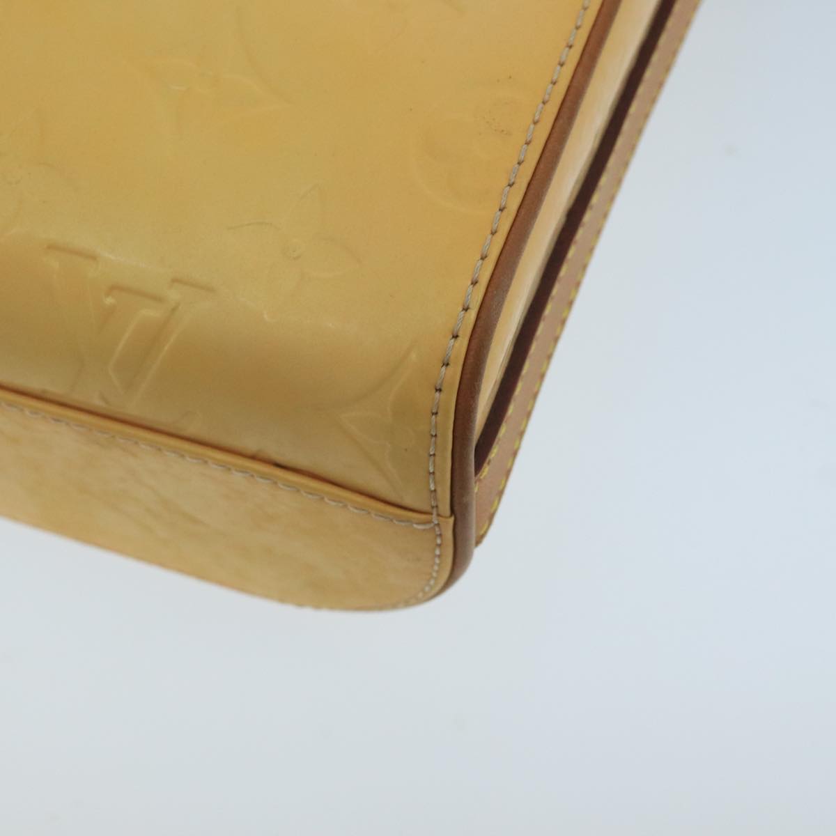Louis Vuitton Sullivan Yellow Patent Leather Shoulder Bag