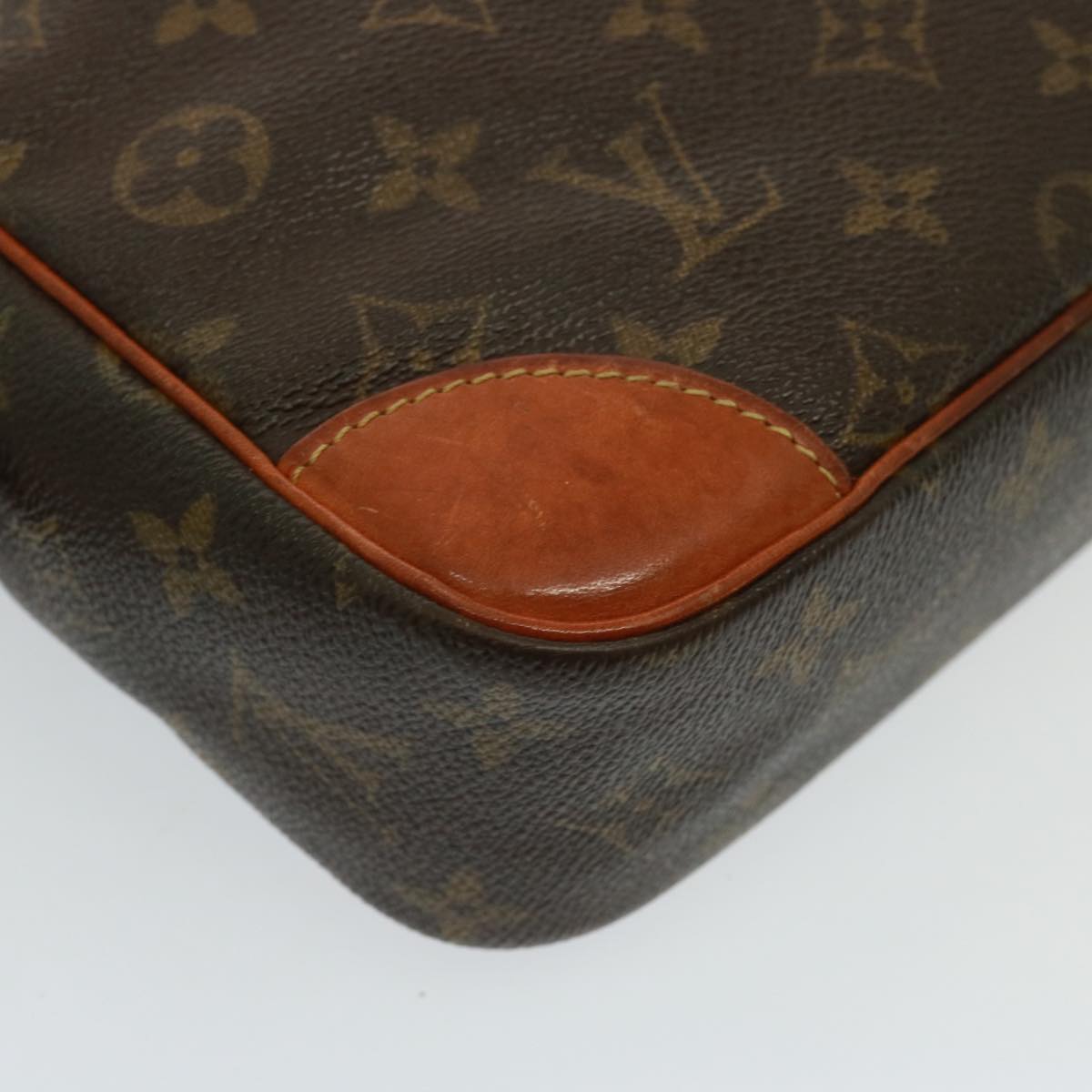 Louis Vuitton Compiegne 28 Brown Canvas Clutch Bag