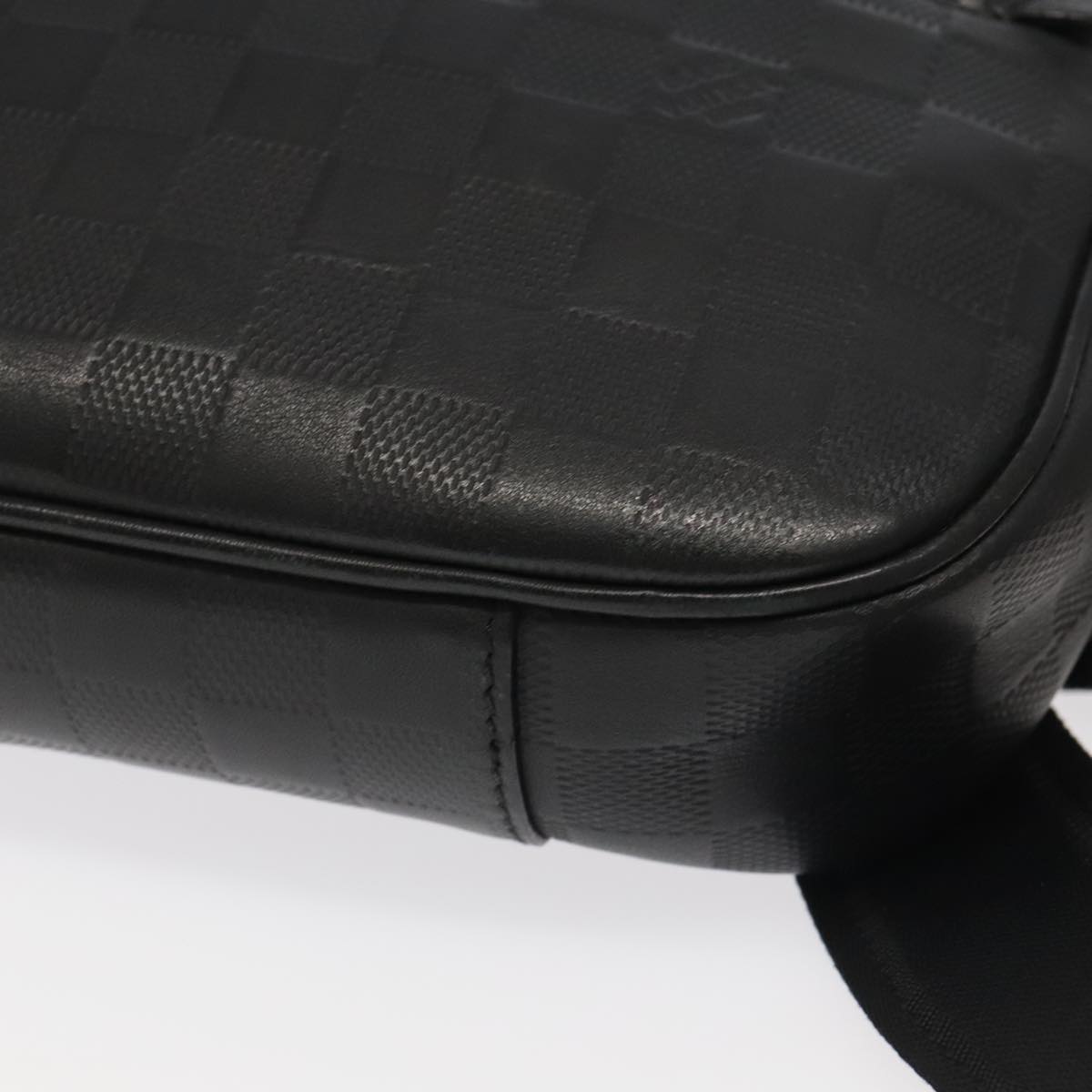 Louis Vuitton Ambler Black Leather Shoulder Bag