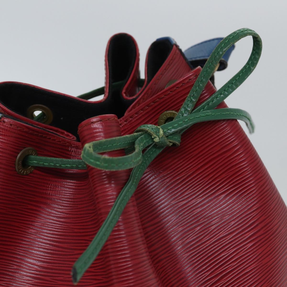 Louis Vuitton Noe Tricolore Red Leather Shoulder Bag