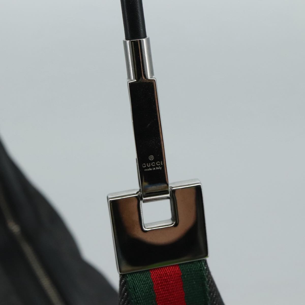 Gucci Ophidia Black Canvas Shoulder Bag