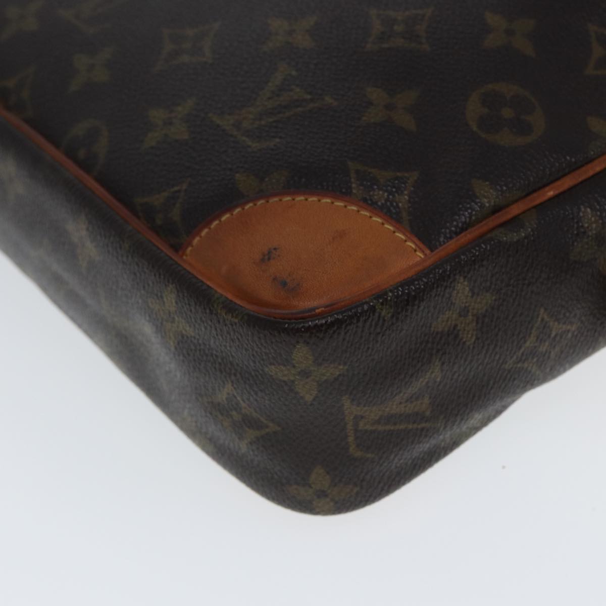 Louis Vuitton Compiegne 28 Brown Canvas Clutch Bag