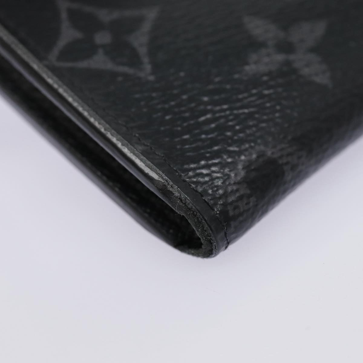 Louis Vuitton Porte Monnaie Jour Black Canvas Wallet