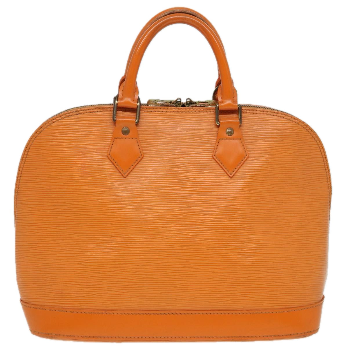 Louis Vuitton Alma Orange Leather Handbag