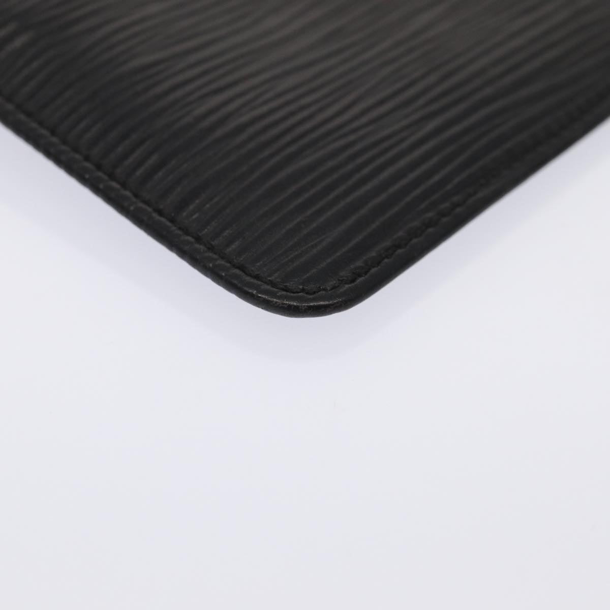 Louis Vuitton Pochette Clés Black Leather Wallet