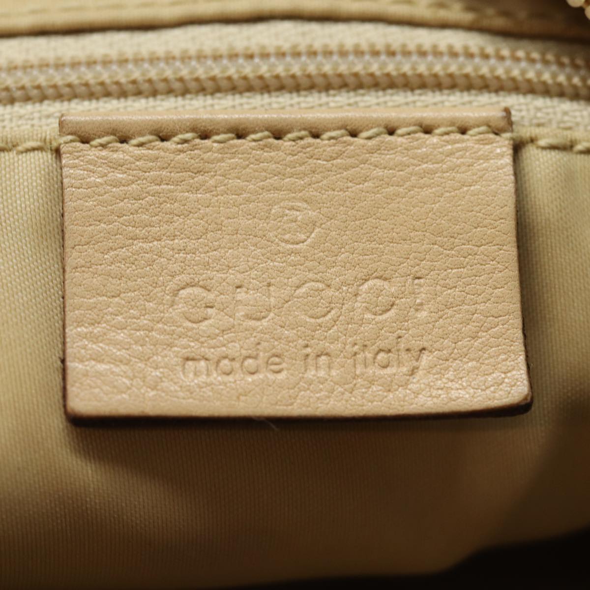 Gucci Jackie Beige Leather Shoulder Bag