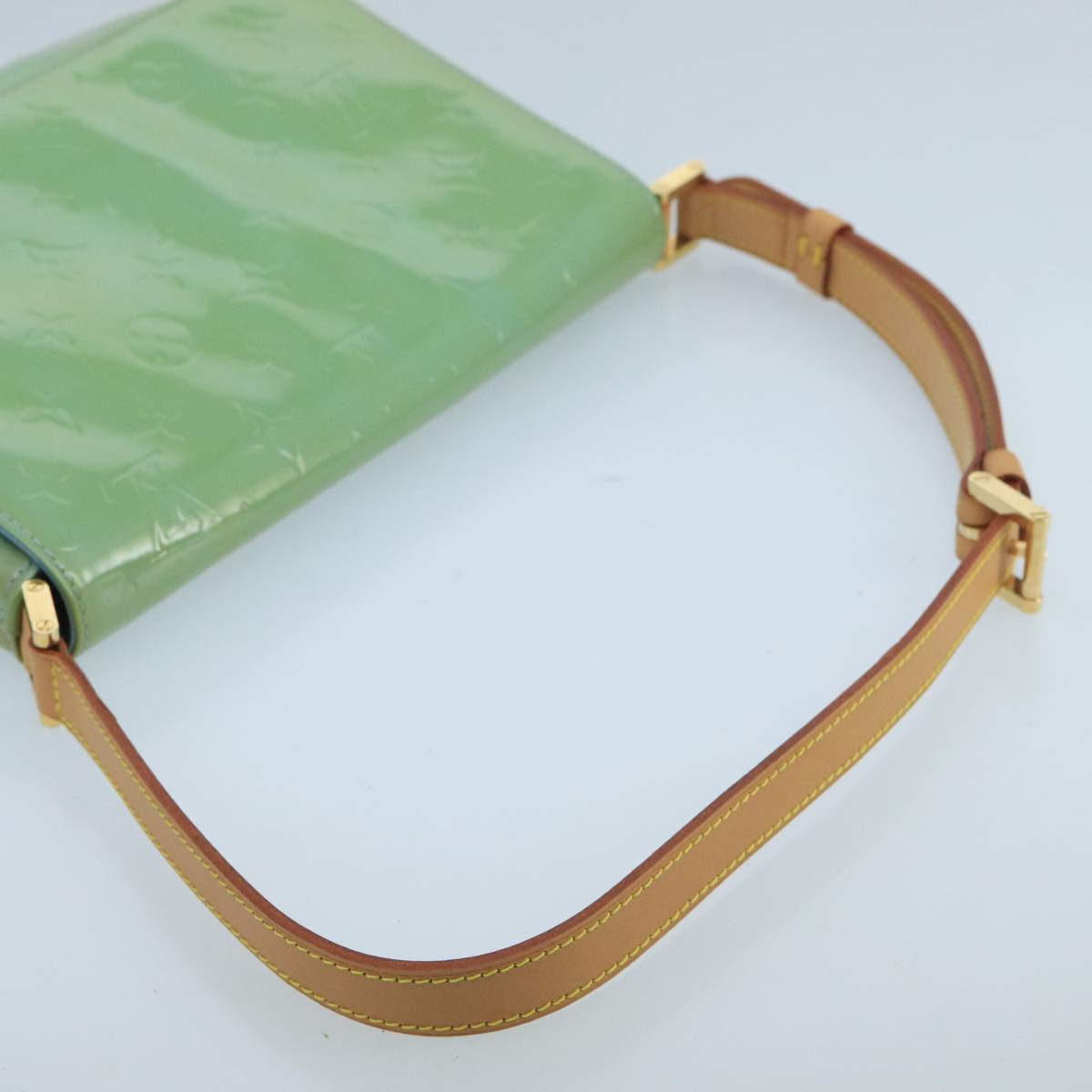 Louis Vuitton Thompson Green Patent Leather Shoulder Bag