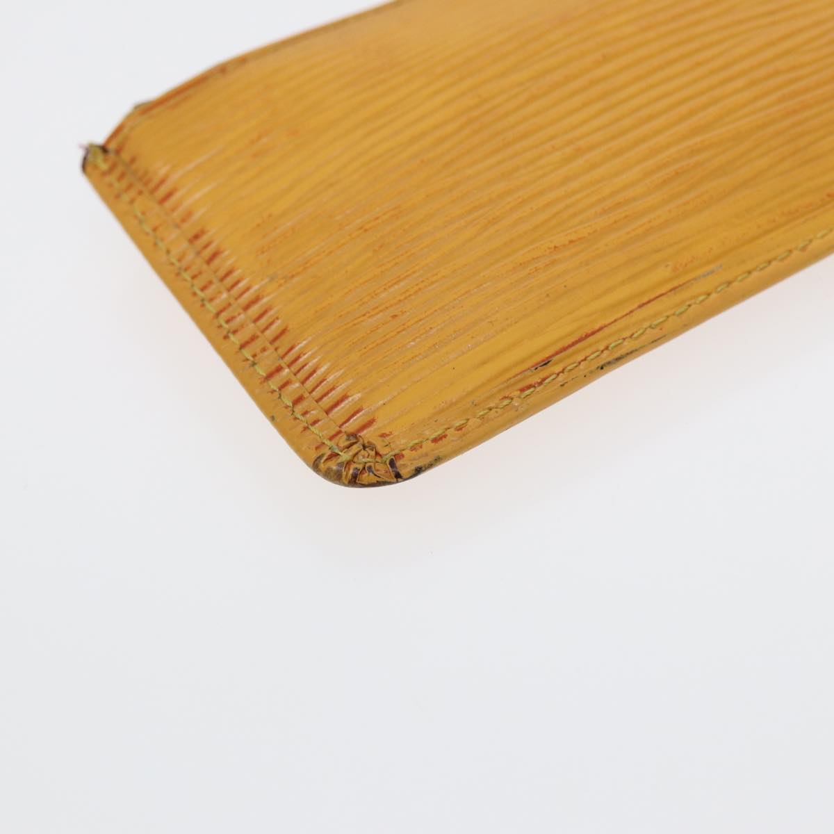 Louis Vuitton Pochette Clés Yellow Leather Wallet