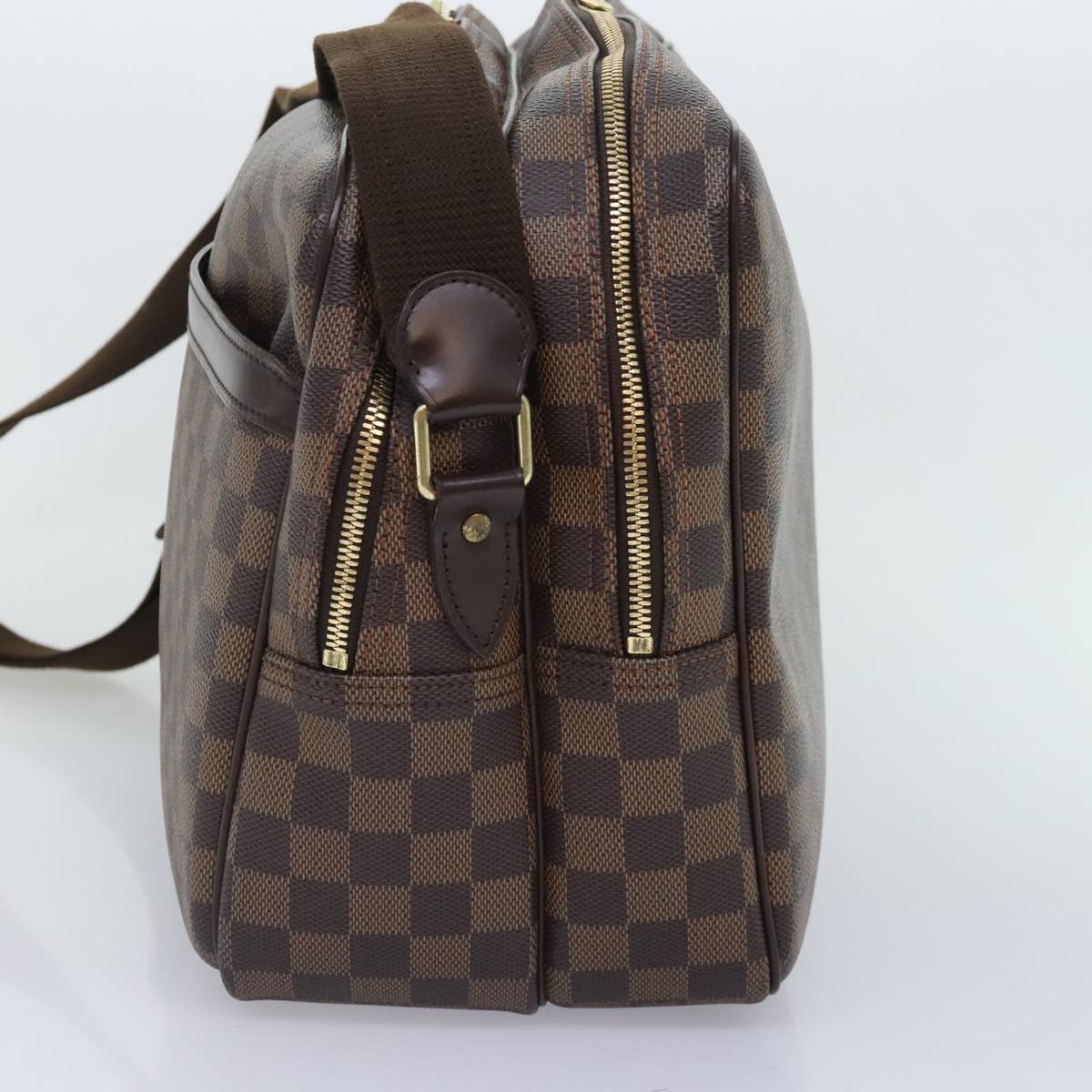 Louis Vuitton Reporter Brown Canvas Shoulder Bag