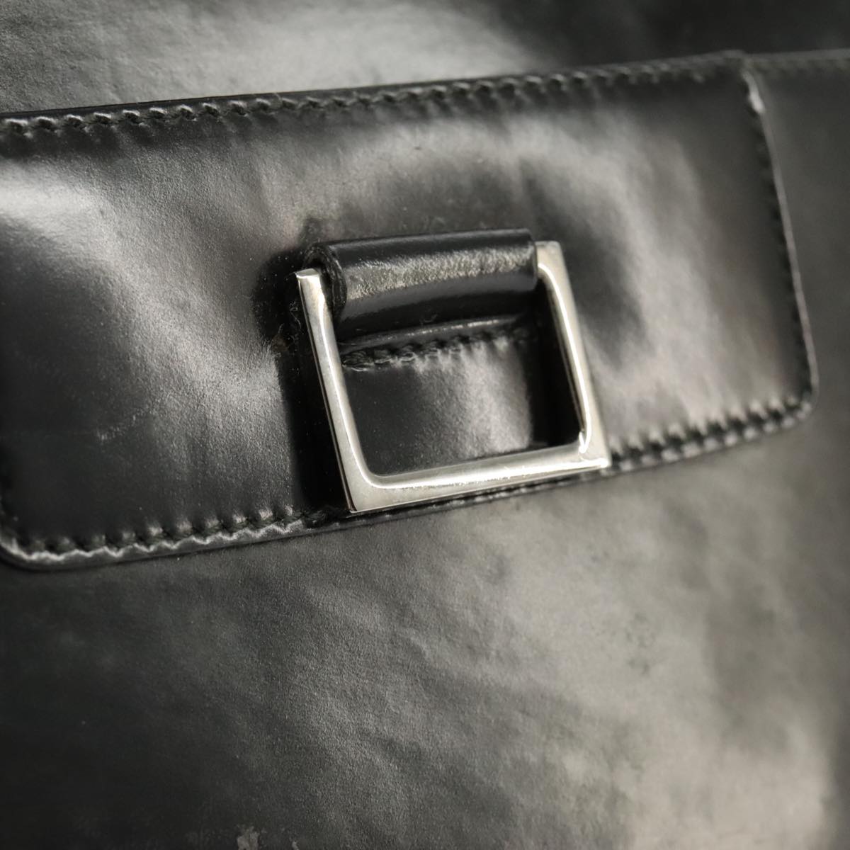 Gucci Black Patent Leather Tote Bag