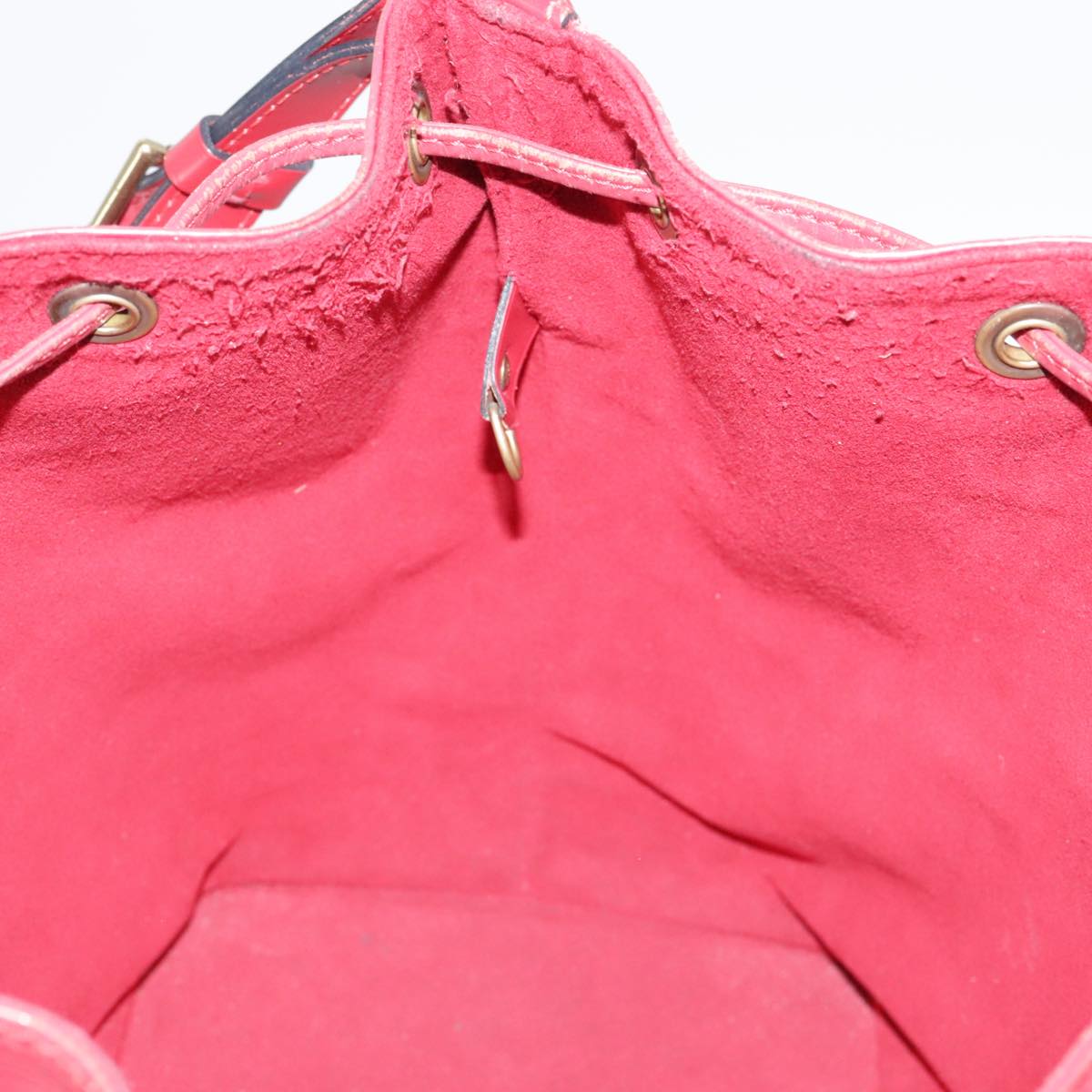 Louis Vuitton Petit Noé Red Leather Shoulder Bag