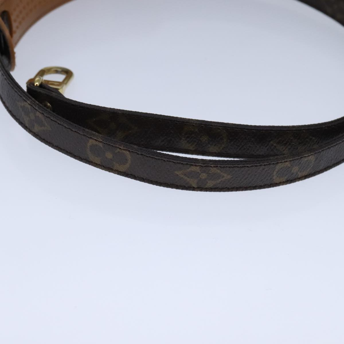 Louis Vuitton Shoulder Strap Brown Canvas Bag Jewelry