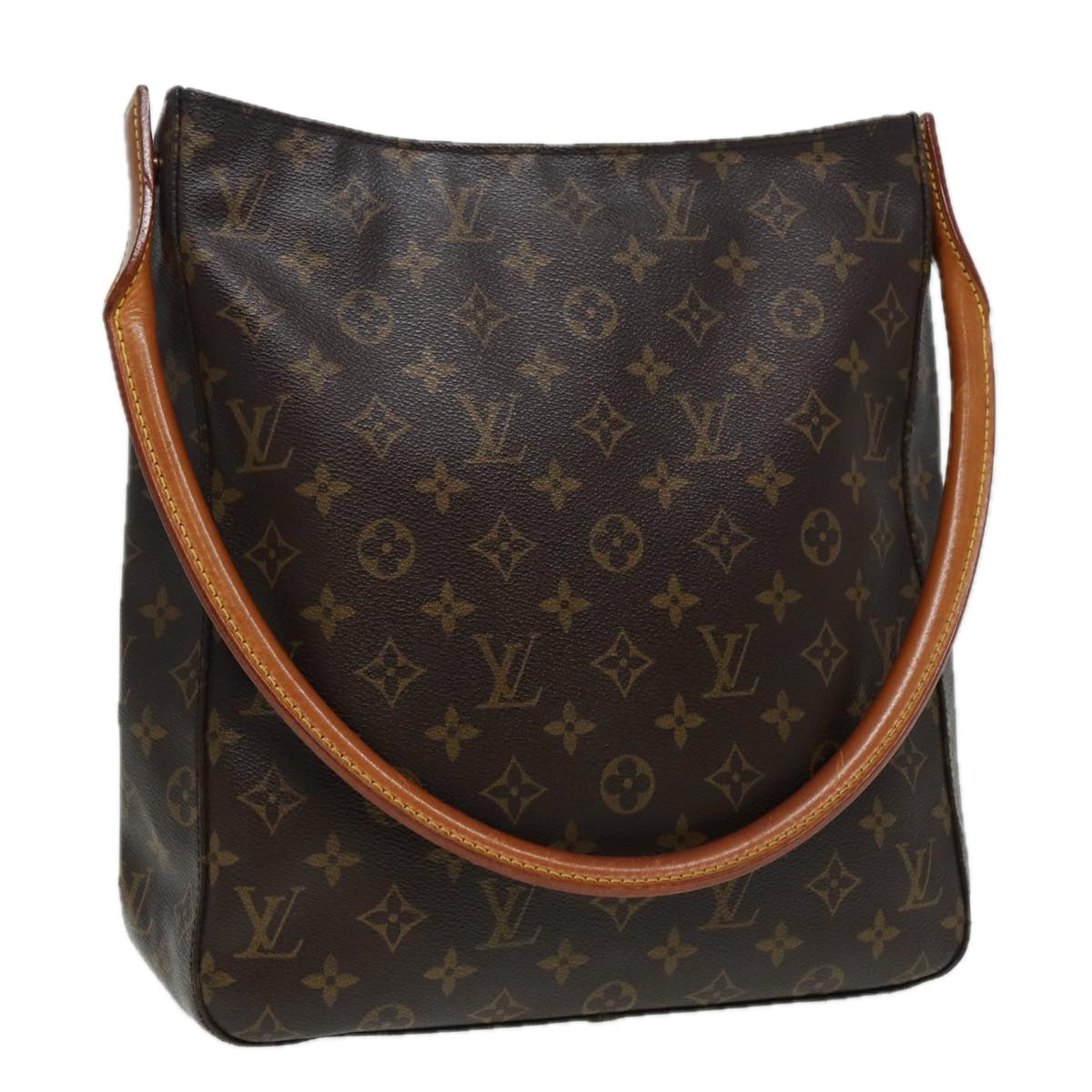 Louis Vuitton Looping Gm Brown Canvas Shoulder Bag