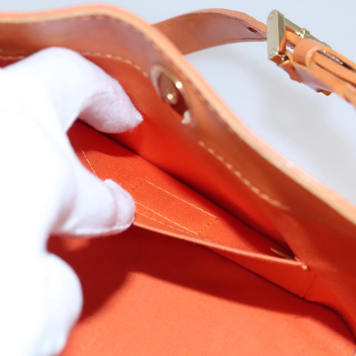 Louis Vuitton Mandala Orange Leather Shoulder Bag
