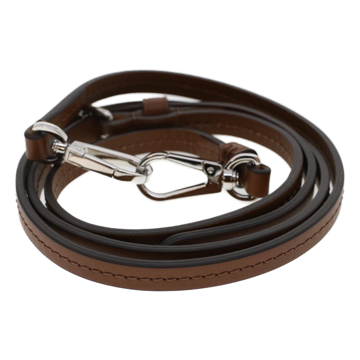 Louis Vuitton Shoulder Strap Brown Leather Bag Jewelry