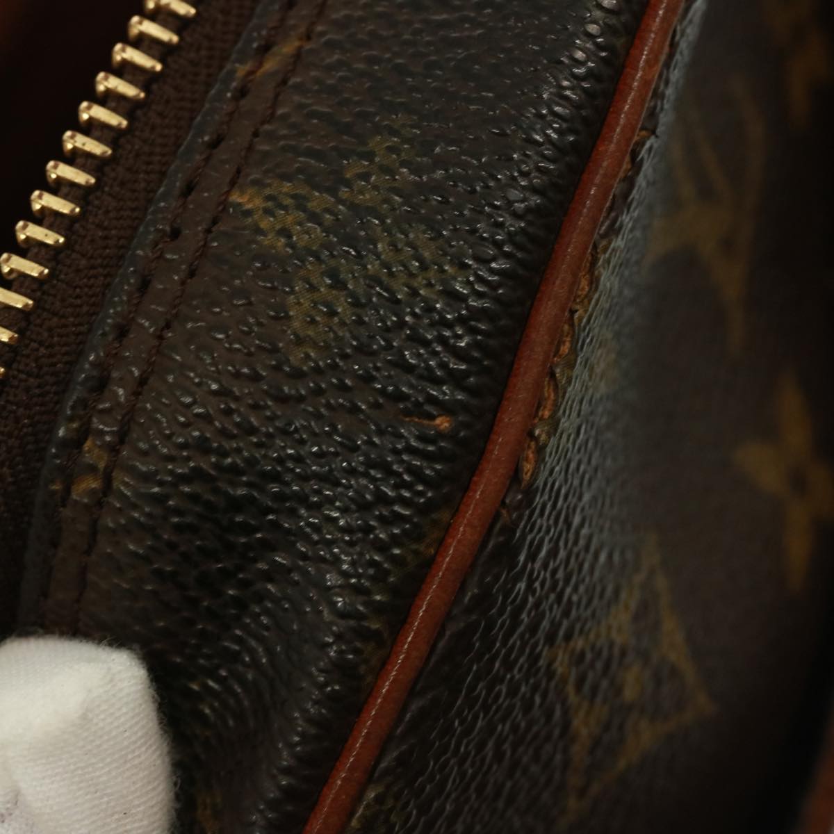 Louis Vuitton Compiegne 28 Brown Canvas Clutch Bag
