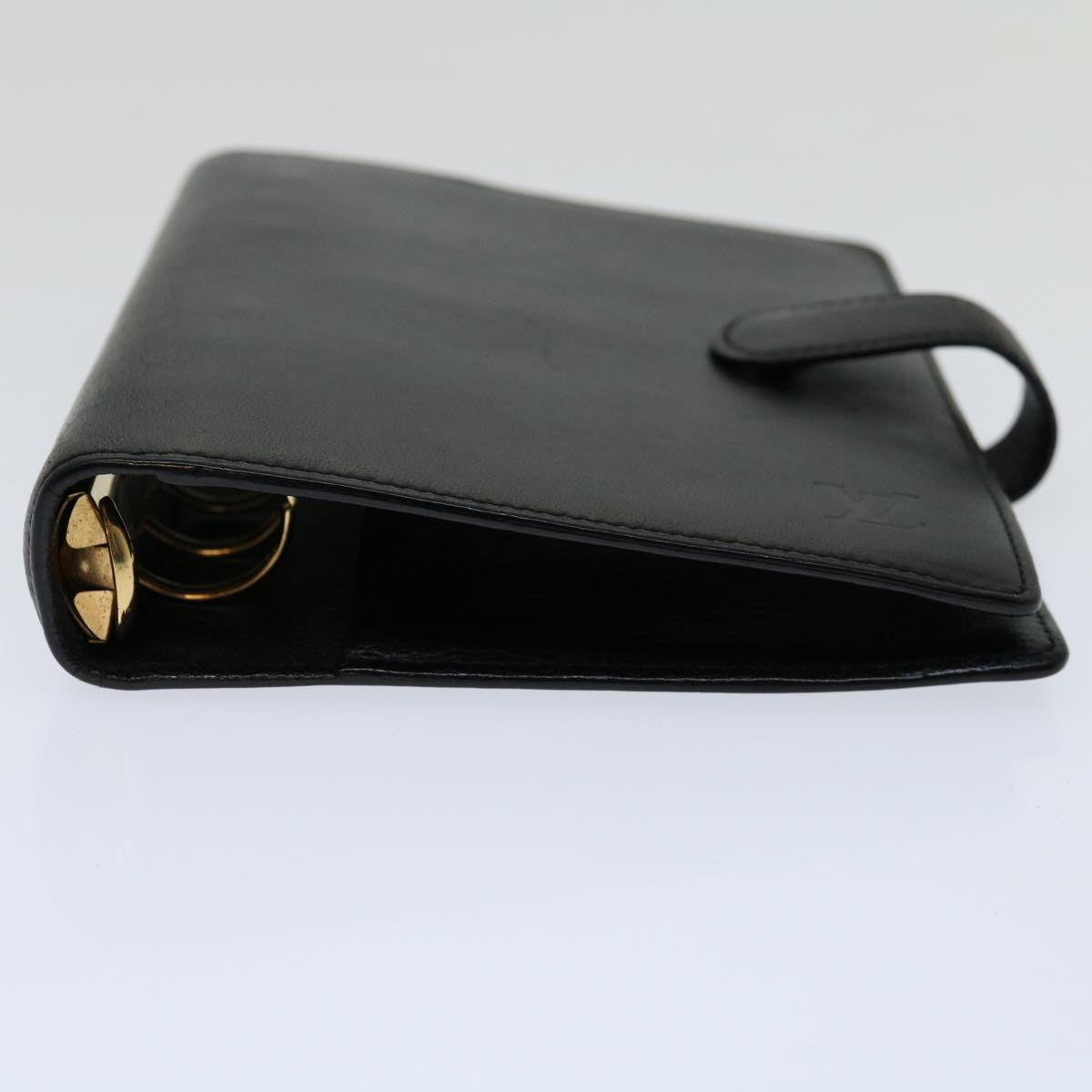 Louis Vuitton Agenda Mm Black Leather Wallet