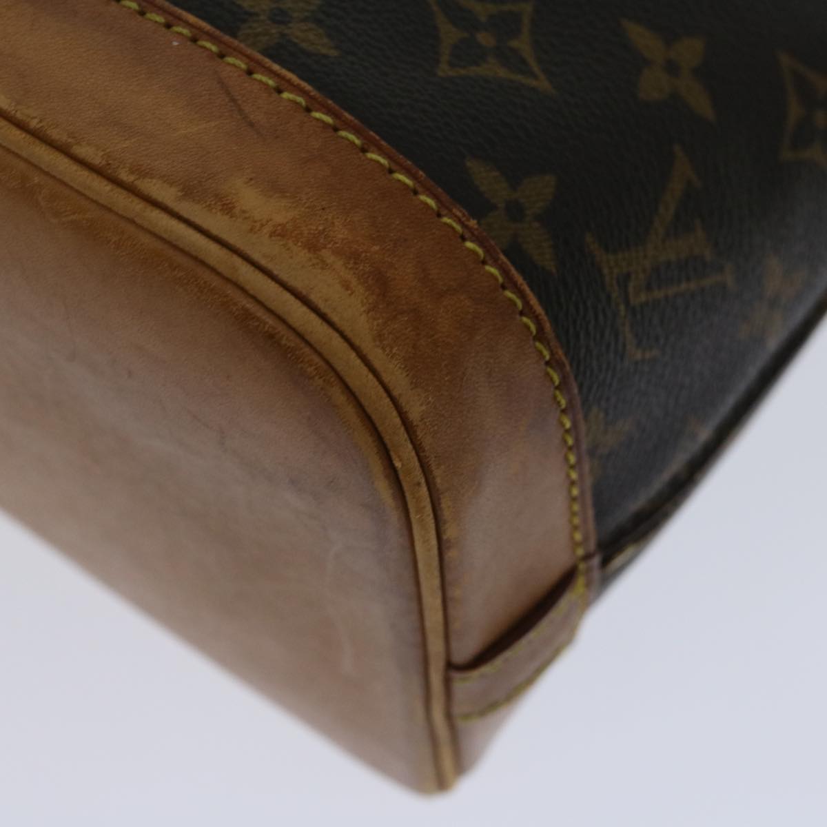 Louis Vuitton Alma Brown Canvas Handbag