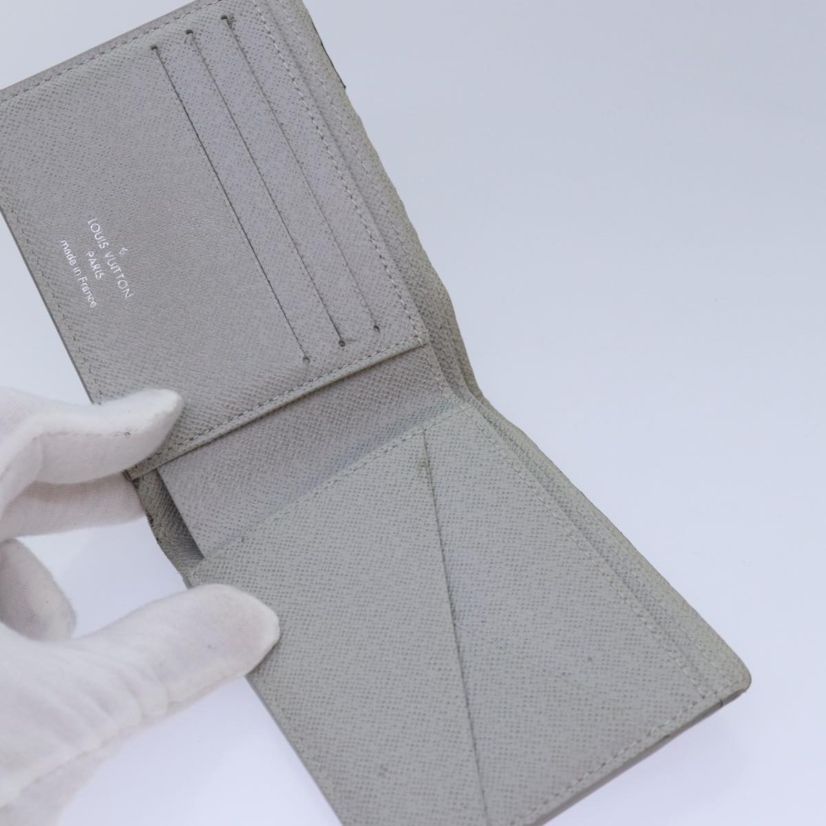 Louis Vuitton Portefeuille Multiple Grey Canvas Wallet