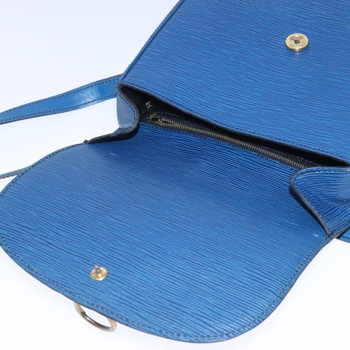 Louis Vuitton Saint Cloud Blue Leather Shoulder Bag