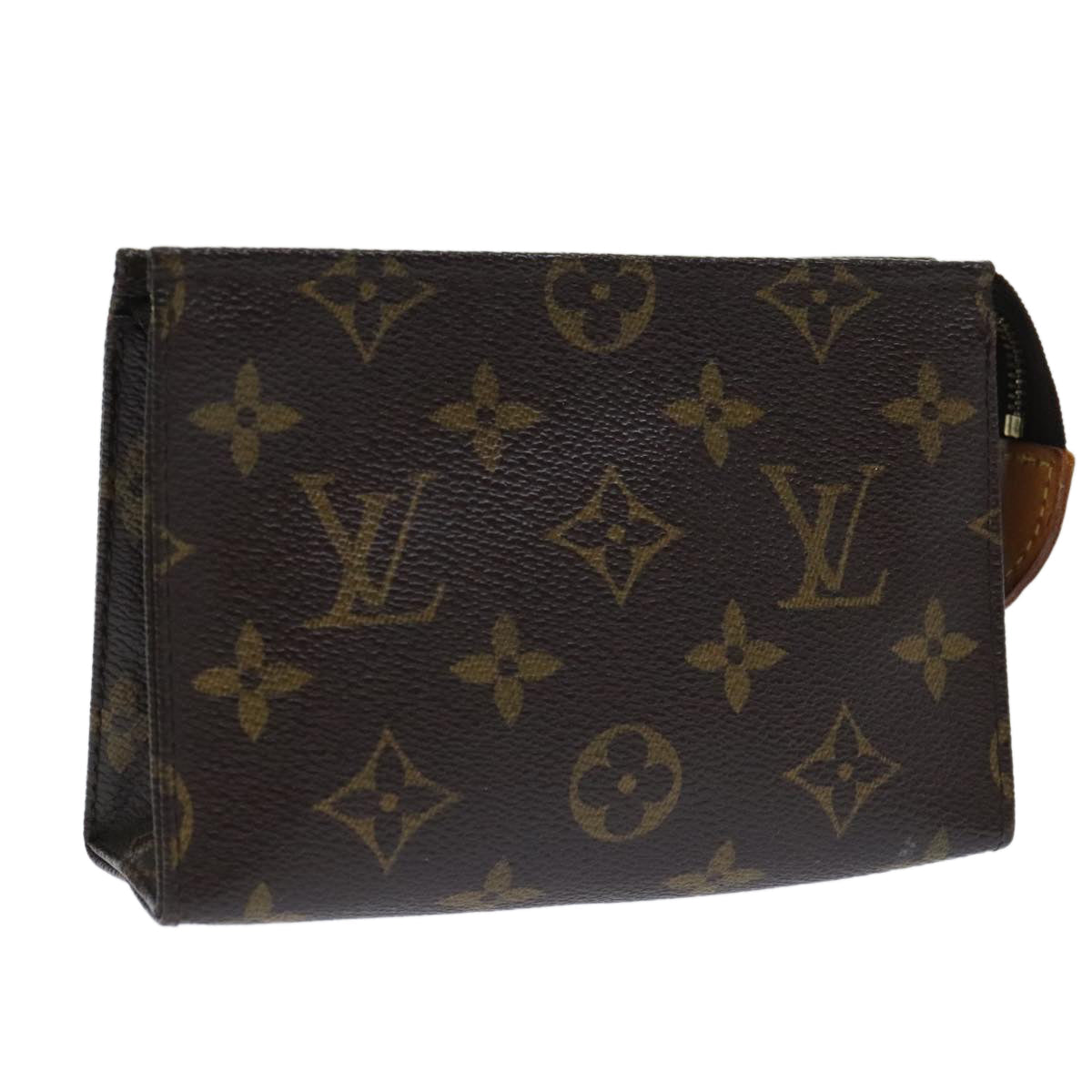Louis Vuitton Poche Toilette 15 Brown Canvas Clutch Bag