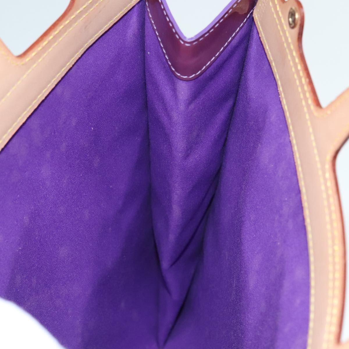Louis Vuitton Stanton Purple Patent Leather Tote Bag