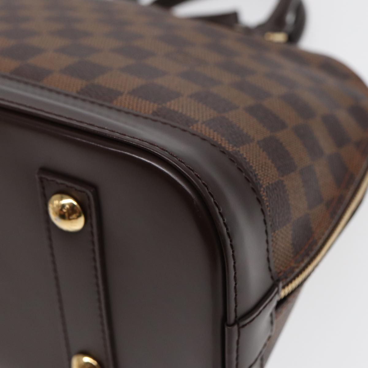 Louis Vuitton Alma Brown Canvas Handbag