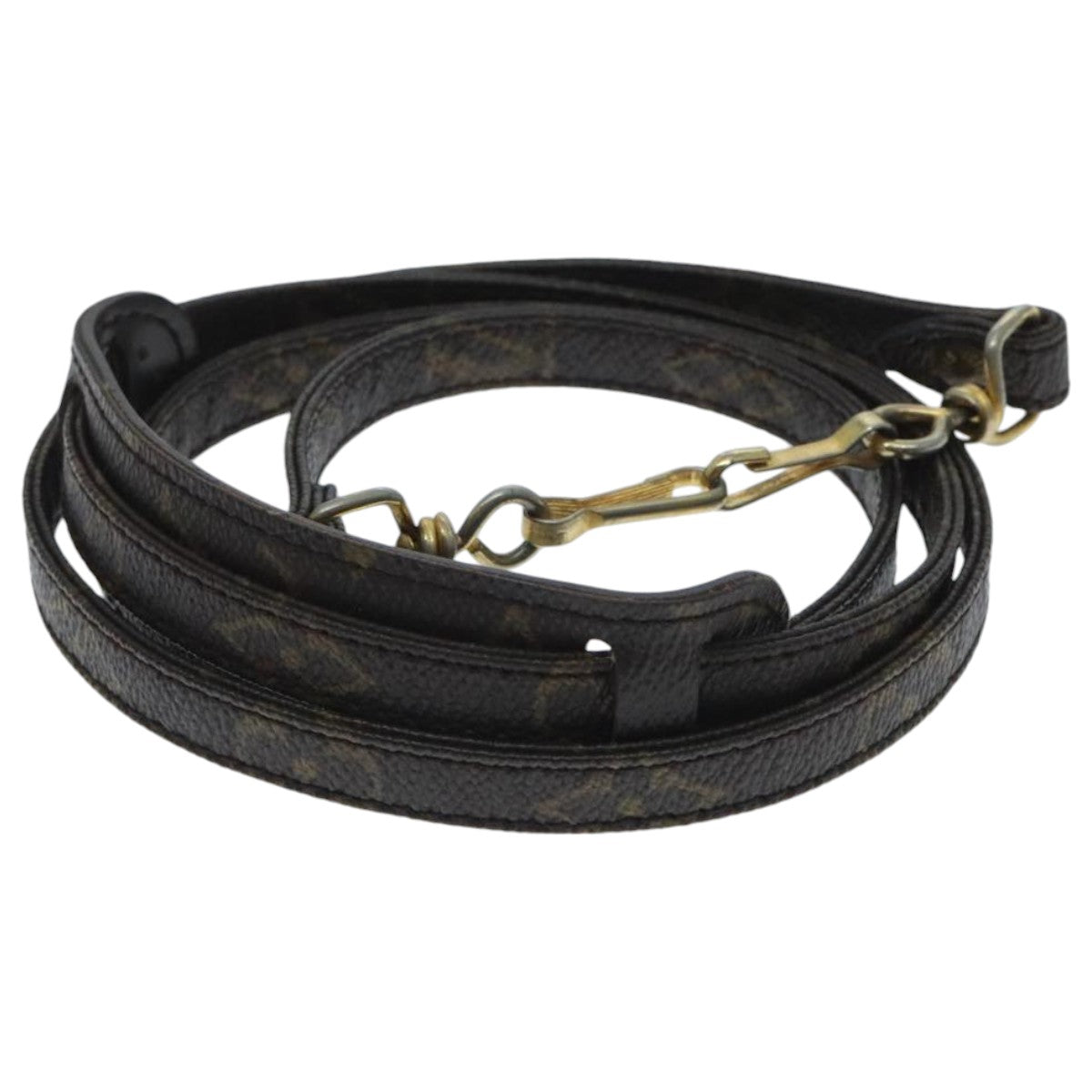 Louis Vuitton Shoulder Strap Brown Canvas Bag Jewelry