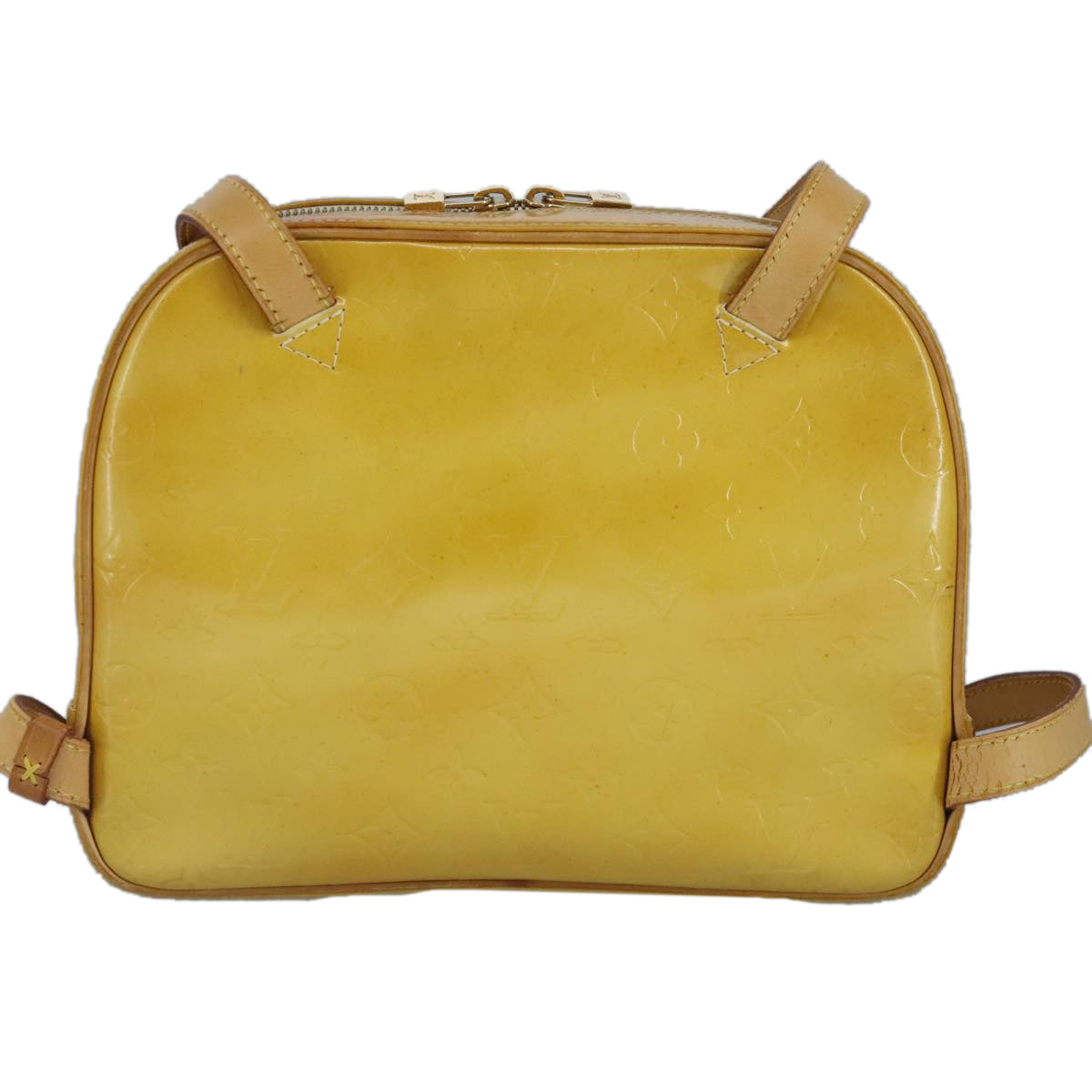 Louis Vuitton Murray Yellow Patent Leather Backpack Bag