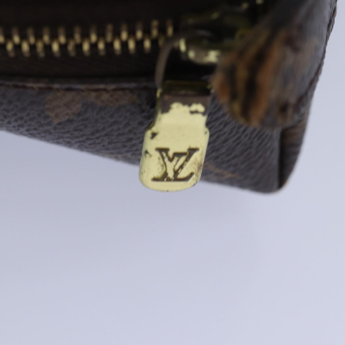 Louis Vuitton Demi Ronde Brown Canvas Clutch Bag