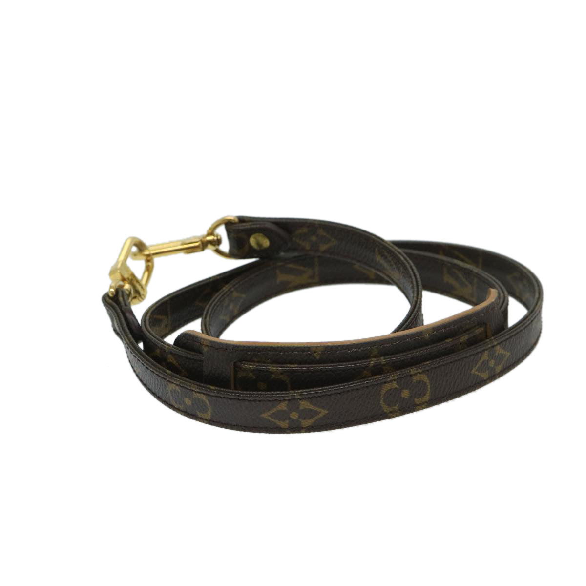 Louis Vuitton Shoulder Strap Brown Canvas Bag Jewelry