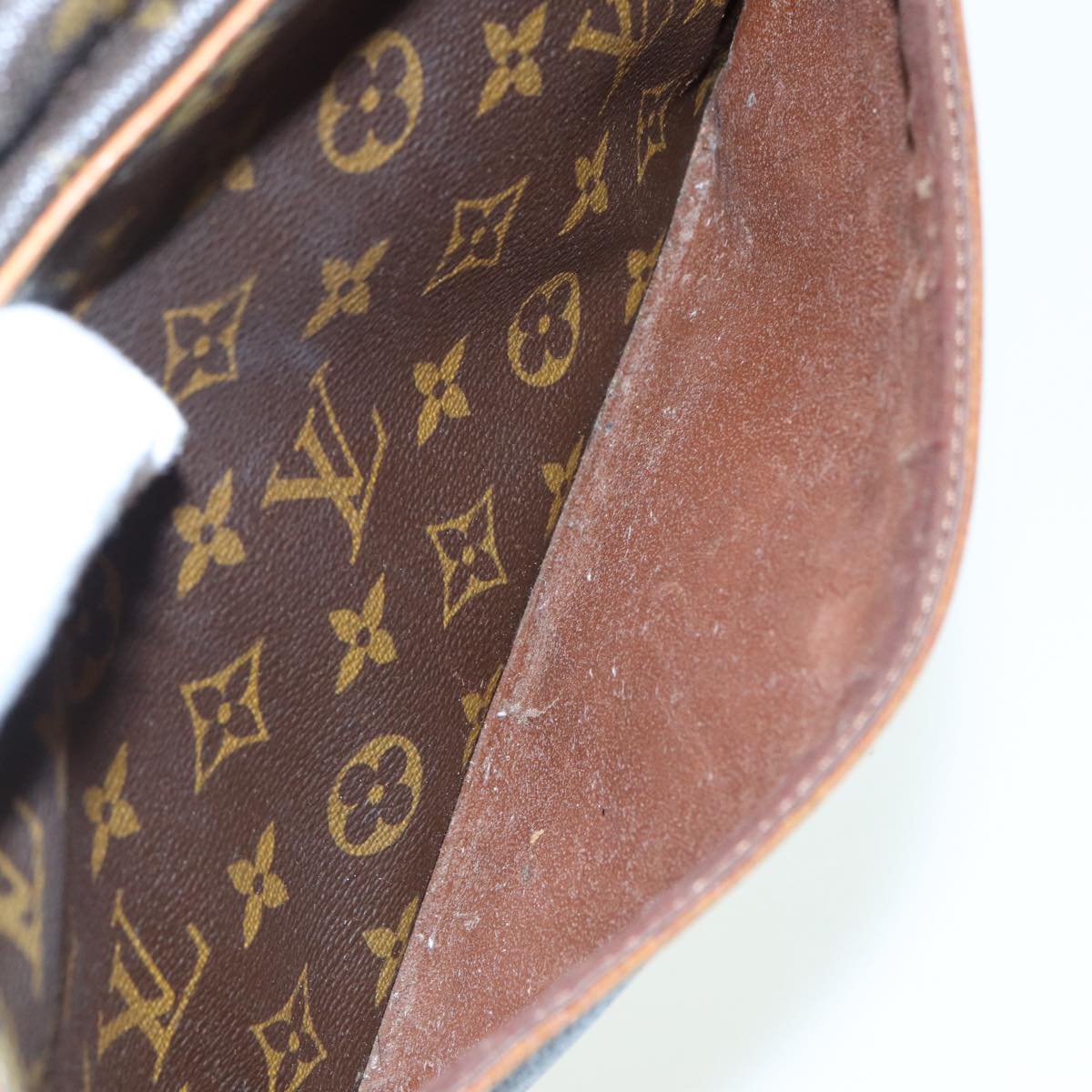 Louis Vuitton Compiegne 28 Brown Canvas Clutch Bag