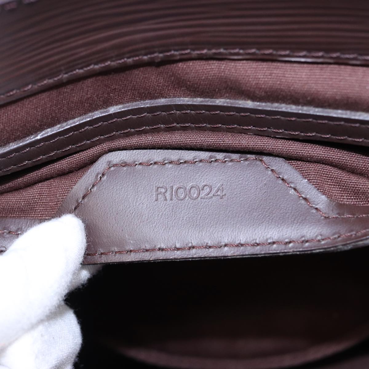Louis Vuitton Sac Plat Brown Leather Handbag