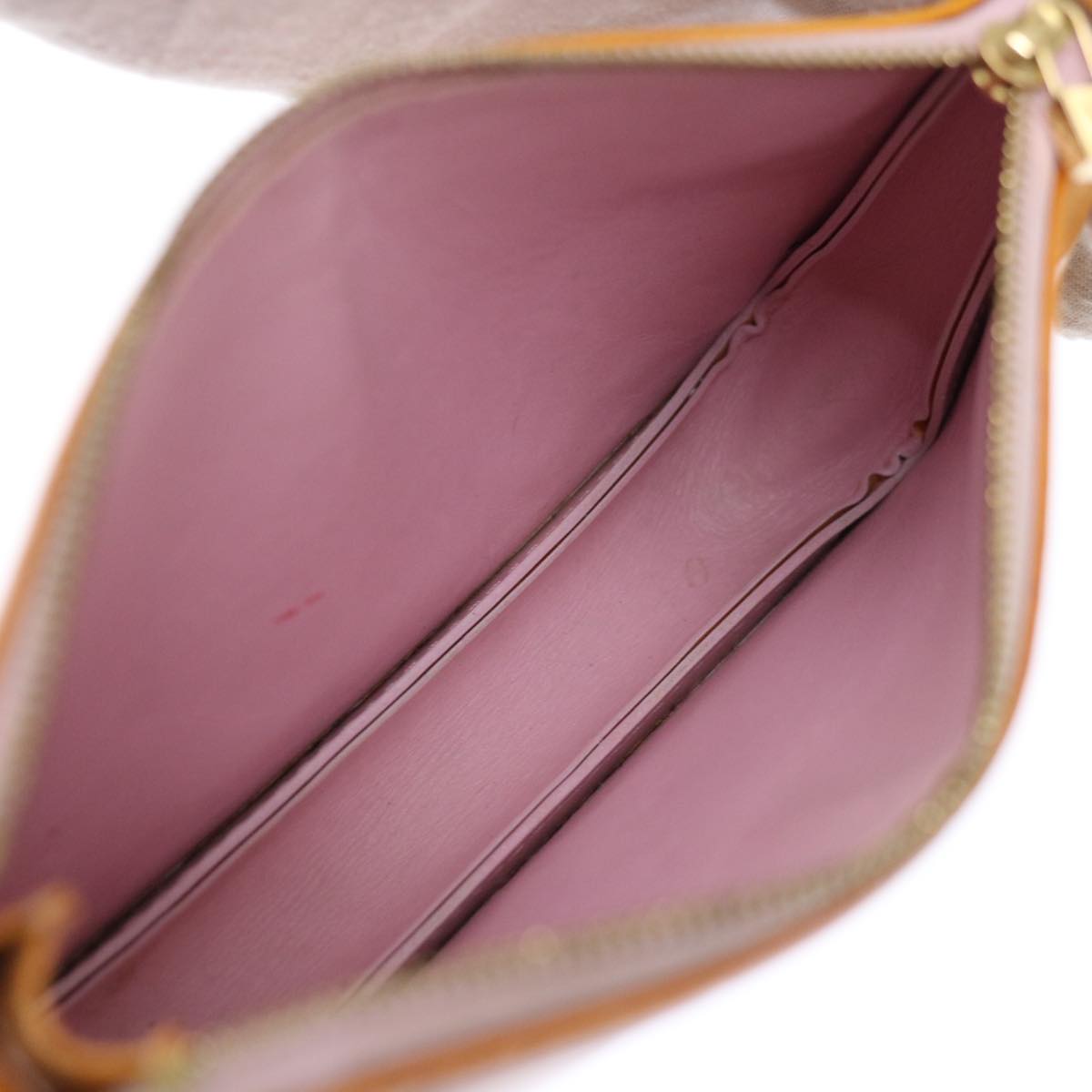 Louis Vuitton Pochette Brown Patent Leather Handbag