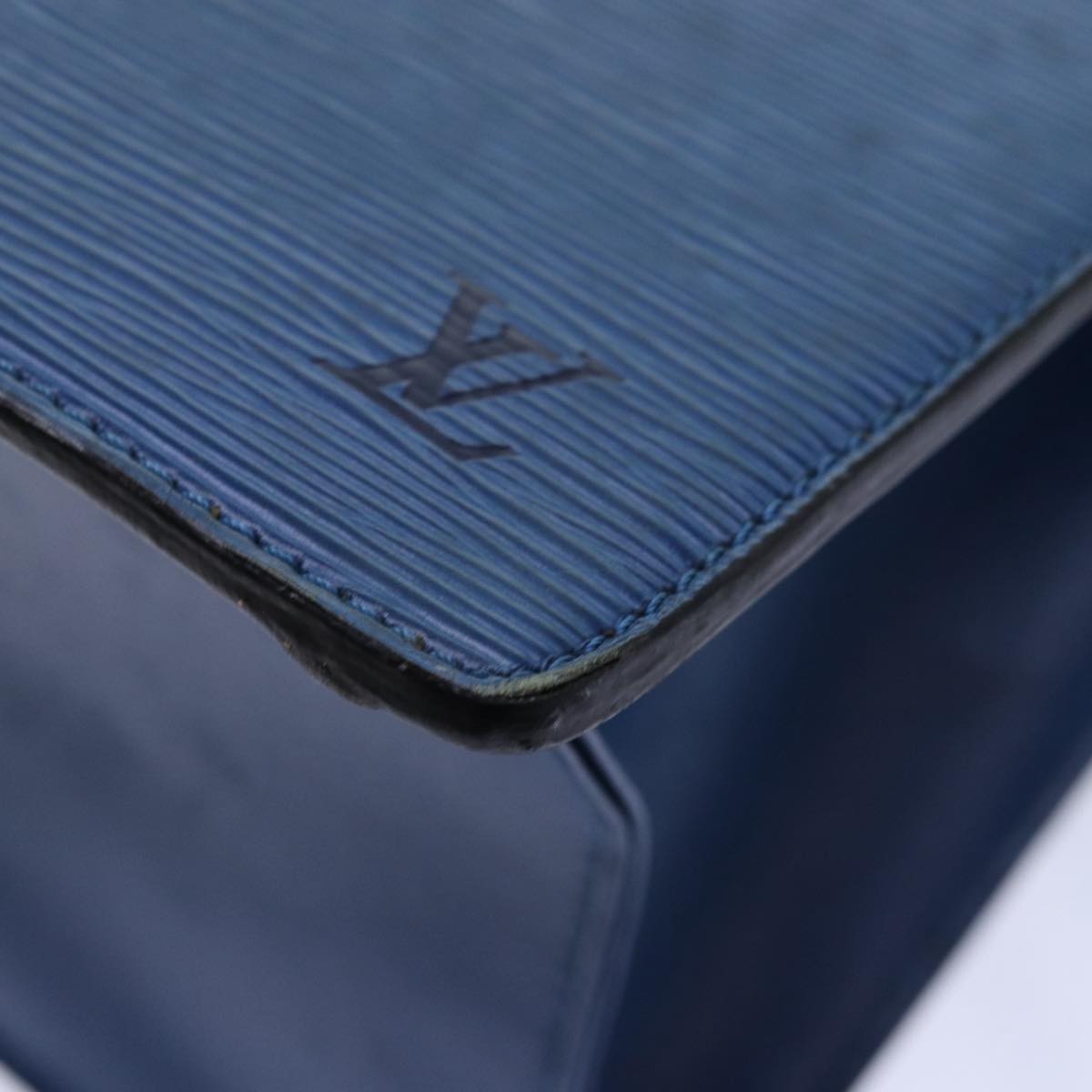 Louis Vuitton Riviera Blue Leather Handbag