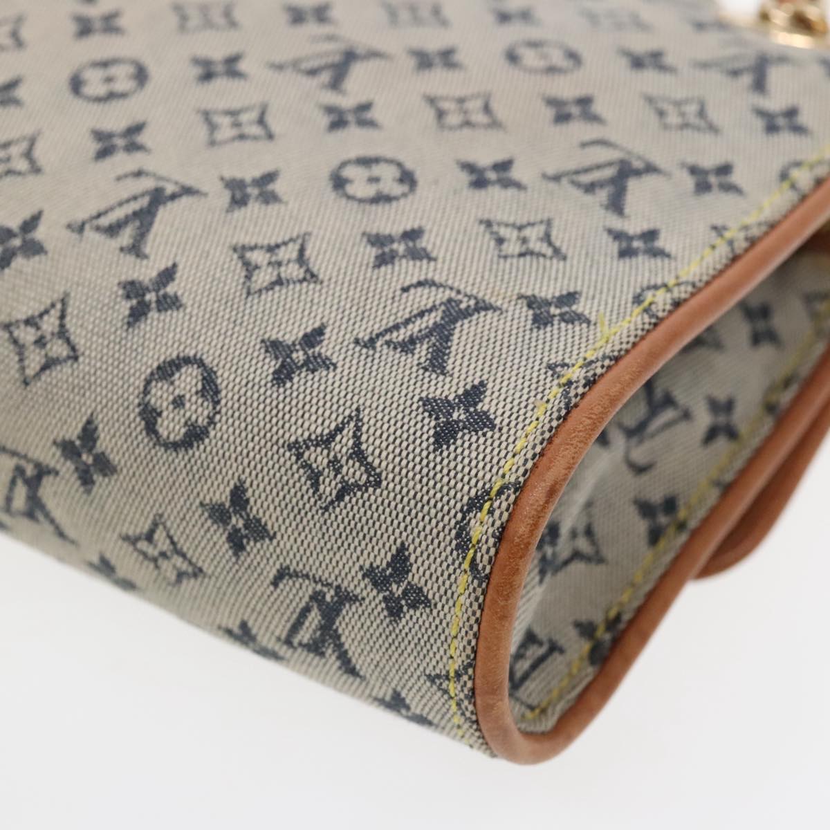 Louis Vuitton Camille Blue Canvas Shoulder Bag