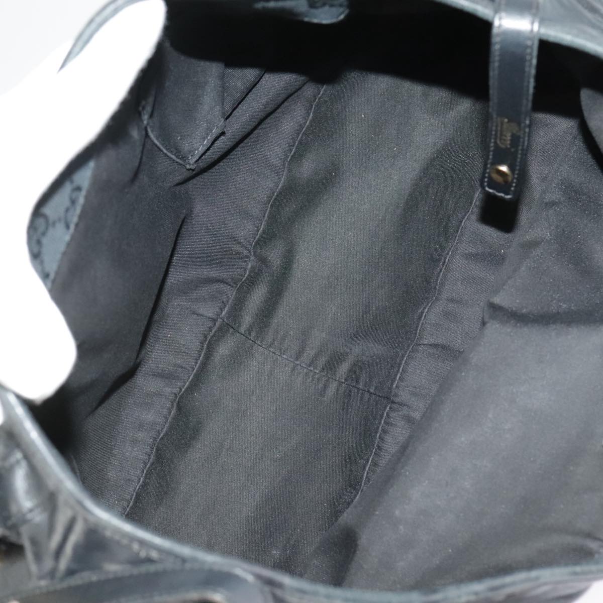 Gucci Abbey Black Leather Tote Bag
