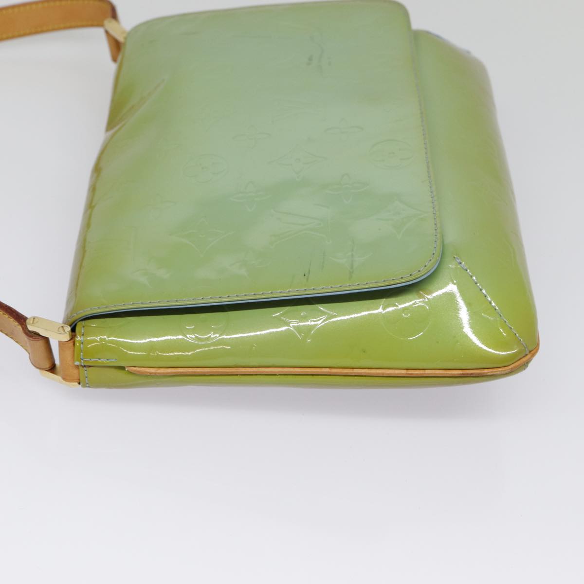Louis Vuitton Thompson Street Green Patent Leather Shoulder Bag